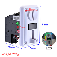 Nouveau accepteur de pièces multi-chooseurs S-802A avec LED pour machine à griffes, machine d'arcade, distributeur automatique