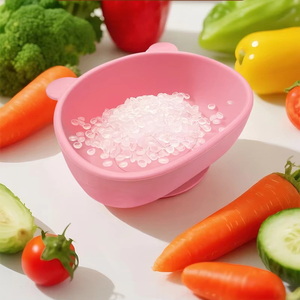 Ensemble de bols d'alimentation en silicone durable pour bébé et tout-petit avec couvercle assorti, base antidérapante à ventouse, pour l'apprentissage de l'autonomie alimentaire - Product Image 2