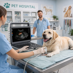 Escáner de Ultrasonido Veterinario de Alta Calidad, Sistema <span class=keywords><strong>Doppler</strong></span> a Color, Ginecología, Máquina de Ultrasonido Portátil 4D - Product Image 2