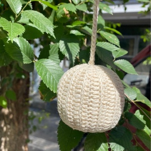Boules <span class=keywords><strong>de</strong></span> fil au crochet faites à la main ornements <span class=keywords><strong>de</strong></span> Noël décoratifs <span class=keywords><strong>de</strong></span> fête PP coton et <span class=keywords><strong>laine</strong></span> pompons pour décor <span class=keywords><strong>de</strong></span> vacances - Product Image 4