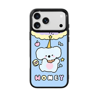 Coque de téléphone AG Feeling Black Edge avec motif en relief doré pour iPhone 17, 17 Pro Max, 16 Pro, 15, 15 Pro Max – Coque magnétique