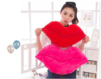 창의적인 입술 모양 쿠션, 모던 거실 패브릭 소파, 홈 웨딩 장식, 플러시 장난감, 입술 모양 쿠션