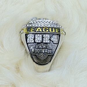 2024 FFL Liga Fantasy Football Championship Ring mit 2 Gold helmen - Product Image 3