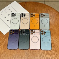 Coques de téléphone antichoc avec chargement magnétique sans fil et protection d'objectif laser à grande fenêtre pour iPhone 17 Air, 16, 15, 14, 13, 12 Pro Max