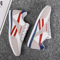 Nouvelles baskets décontractées Agan à lacets en maille, plates, tendance, polyvalentes, color-block, respirantes, durables, pour le voyage et le sport
