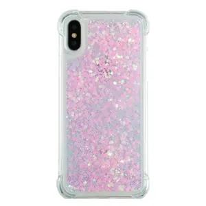 Clear Flowing Sparkle Glitter Shock Absorption Soft Case Cover For LG Aristo 2/K8/V3/XT210/V40/G7/K10 Phone Case