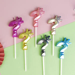 Venta al por mayor bonita cera <span class=keywords><strong>de</strong></span> parafina Feliz <span class=keywords><strong>cumpleaños</strong></span> pastel número velas para niños para Pascua y Año Nuevo fiesta decoraciones suministros - Product Image 2