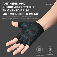 Gants de cyclisme Vilico demi-doigts pour sports de plein air VTT route printemps été respirants avec rembourrage en gel polyester protection UV personnalisables