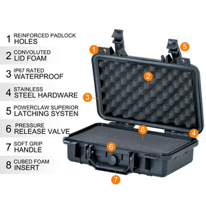 Muestra Gratuita, Bolsa de Transporte Personalizada, Impermeable, para Herramientas, Viajes, Protección, Incluye Espuma, Bolsa Rígida de Transporte para Drones, 6 Estuches para Fines Especiales - Product Image 4