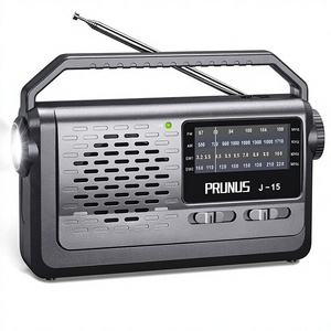 Radio Portátil AM/<span class=keywords><strong>FM</strong></span>/SW PRUNUS J-15 con Alimentación por Batería y Corriente Eléctrica, Altavoz Grande de 3W, Tecnología de Transistor, Linterna, Uso de Emergencia - Product Image 1
