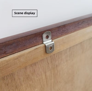 Robuste universel en forme de Z fer argent connecteur Triangle coin orthèse photo panneau bois <span class=keywords><strong>cadre</strong></span> support <span class=keywords><strong>attache</strong></span> - Product Image 4