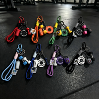 Porte-clés créatif pour le sport, haltères, kettlebells et bouteilles d'eau, porte-clés coloré personnalisé