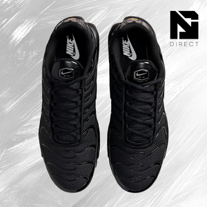 Air Max Plus 'Triple Black' Black Mesh Lace Up Running Shoes All Seasons Cushioned Men's Nike Sneaker - Product Image 3