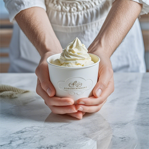 High Quality Ice Cream <b>Cups</b> Wholesale Customized Paper <b>Cup</b> Frozen Ice Cream <b>Cup</b> Food & Beverage Packaging Ice Cream Packaging - Product Image 2