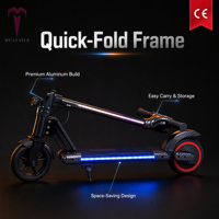 Mini Scooter Eléctrico Plegable de 24V 150W con Batería de Litio, Luz LED y Marco Ligero de Aluminio para Adolescentes, Venta al Por Mayor