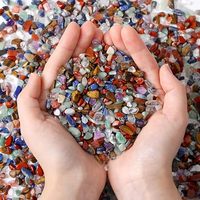 Vente en gros de copeaux de cristal naturel poli, améthyste et quartz rose mélangés, pierres précieuses pour le Feng Shui, la guérison Reiki, la décoration intérieure et les aquariums