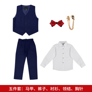 Nouvelle Collection : Ensemble Élégant Garçon Style Coréen Couleur Unie Automne Hiver – <span class=keywords><strong>Pantalon</strong></span> et Haut Formels En Stock - Product Image 6