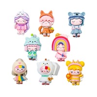 Charmes artistiques peints à la main, à dos plat, avec surface brillante, motif animaux de dessin animé Kawaii, pour accessoires de vêtements pour filles, autocollants pour tasses et aimants de réfrigérateur