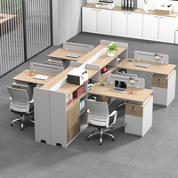 Nouveaux bureaux d'ordinateur blancs de luxe au design Mobilier de bureau mobile Bureaux et poste de travail contemporains pour le personnel de bureau
