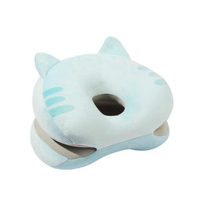 Almohada de Espuma Viscoelástica con Forma de Gato, Azul, Refrescante, para Estudiantes, Oficina, Viajes - Product Image 1
