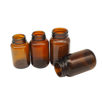 60ML 100ML 120ml 150ML 200ML 250ML 300ml Bouteille de sirop contre la toux en verre rond ambré avec bouchon en plastique