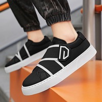 Sneakers unisexes en cuir microfibre PU personnalisables en gros, chaussures de luxe pour hommes, chaussures décontractées pour hommes