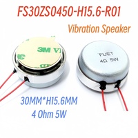 Haut-parleur non auditif 30MM 4Ohm 5W avec fil 400Hz certifié CE pilote de conduction osseuse magnétique à faible distorsion harmonique pour peinture murale