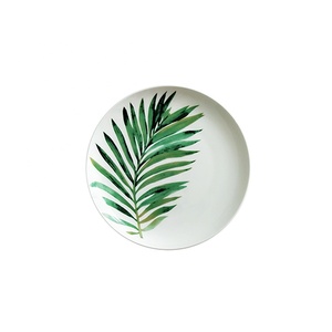 Promotion European Green Leaf <b>Dinnerware</b> Set Ceramic Plate Set - Product Image 5