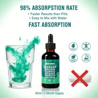 Gouttes liquides de corossol et de moringa - Complément alimentaire avec algues marines, origan, curcuma et huile de nigelle