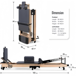 CZFITT Venta Directa de Fábrica, Reformer de Pilates de Aleación de Aluminio Blanco y Negro de Alta Calidad, Reformer de Pilates de Aluminio para Estudio - Product Image 2