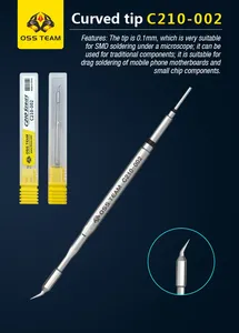 Núcleo Calefactor de Punta de Soldador OSS Team <span class=keywords><strong>C210</strong></span> Compatible con Estación de Soldadura Aifen Aixun GVM y Mango de Soldadura - Product Image 3