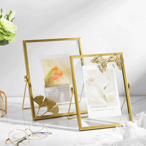 Metal Photo <strong>Frame</strong> Collection Simple Metal Geometric Picture <strong>Frame</strong> With Glass Cover <strong>Gold</strong> Metal Floating Picture <strong>Frame</strong> - Product Image 5