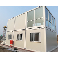 Casa Contenedor Modular Prefabricada en China con Paneles Sándwich de Acero, 3 Dormitorios y Diseño Transpirable para Uso Escolar y Comercial