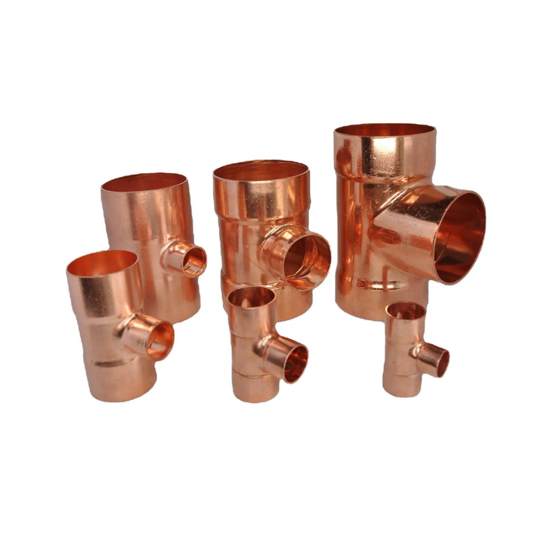 銅削減中型および小型T型三方向削減大型側面大型冷凍および空調溶接