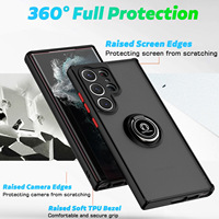 Kompatibel untuk S23 Ultra Generasi Pertama, Casing HP TPU Polos Anti Jatuh dengan Dudukan Magnetik untuk S23 Plus
