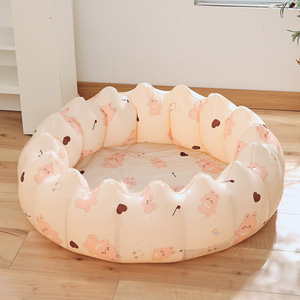 Piscina inflable redonda para bebés, de PVC grueso, para uso en interiores y exteriores, para jugar en el agua en casa, XLC-15 - Product Image 2
