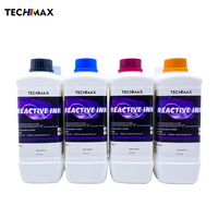 TECHMAX Encre textile numérique de qualité supérieure Encre à colorant réactif pour l'impression textile numérique pour tête d'impression Kyocera KJ4B