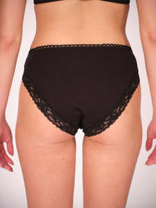 Braguitas de Bikini de Cintura Baja para Mujer, Ropa Interior de Algodón Suave, Sin Costuras, Elásticas, Transpirables, con Ribete de Encaje, Sexy, para Uso Diario - Product Image 4