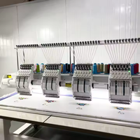 Machine à broder industrielle à 4 têtes de haute qualité 12 15 aiguilles 1200 tr/min nouvelle opération informatisée pour casquette/t-shirt/plat