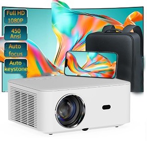 H80 1080P kỹ thuật số hình thang <span class=keywords><strong>LCD</strong></span> chiếu với Auto Focus và Android 9 Hệ điều hành đèn LED - Product Image 3