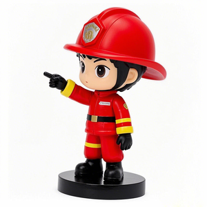 Venta al por mayor por encargo 5 pulgadas 3D impresión Pvc resina figuritas plástico resina Pvc acción <span class=keywords><strong>bombero</strong></span> figura - Product Image 4