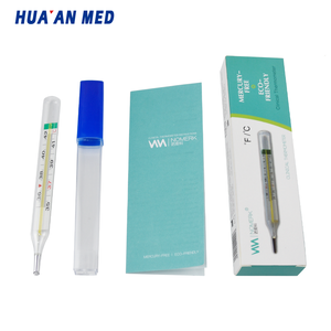 Termómetro de cristal para el hogar, líquido clínico, sin mercurio, Oral, axila, Rectal - Product Image 1