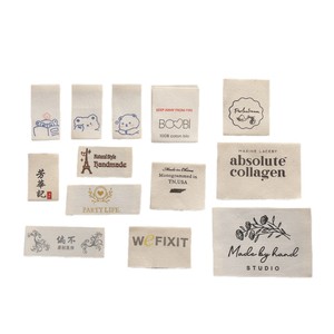 Etiquetas de Cuidado Tejidas Personalizadas, Accesorios de Ropa de Algodón, Impresión en Grabado Rectangular para Prendas y Textiles del Hogar - Product Image 2