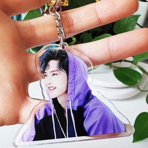 Design Custom Acrylic Charm <b>Rainbow</b> Holographic Flash Transparent Acrylic Keychain Kpop Acrylic Keychain - Product Image 5