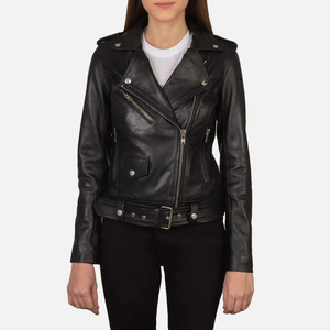 Veste d'hiver en cuir pour homme Trex Exports 2026, style streetwear, col montant, coupe ajustée, manteau de motard, en cuir naturel personnalisé, modèle unique - Product Image 5