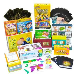 卸売OEMカスタム家族学習フラッシュカード子供とメモリカード大人と子供のためのゲームカード