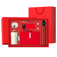 Tasse 7 en 1 + clé USB + bloc-notes A5 ordinaire + stylo + écouteur sans fil + parapluie + banque d'alimentation coffret cadeau