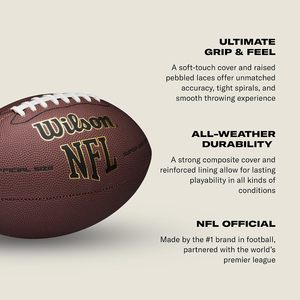 Ballon de football américain de haute qualité, imperméable, cousu à la machine, Queenknow QN-F02, léger, durable, taille 6, en cuir PU, pour intérieur et extérieur - Product Image 3