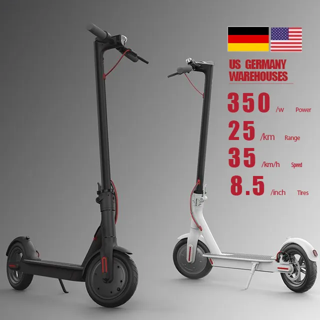 Wholesale Fast shipping cheap price 8.5 Inch Mi 365 electric scooter Foldable 350W Cheap electric scooter for adults