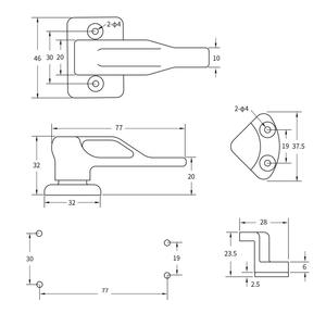 Clip de retenue en plastique pour caravane/camping-car porte principale porte armoire porte extérieure et tiroir serrure accessoires RV - Product Image 4